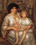 Pierre Renoir Madame Thurneysen and her Daughter oil painting reproduction